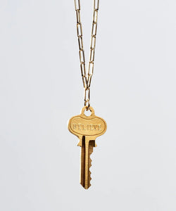 The Giving Keys Brooklyn Classic Key Necklace GOLD